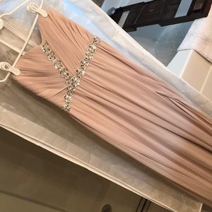 Nude formal style dress